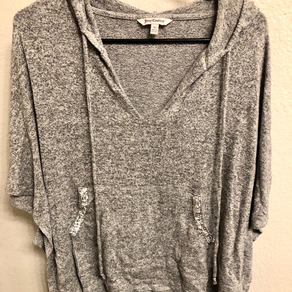 Gray flowy Juicy Couture top